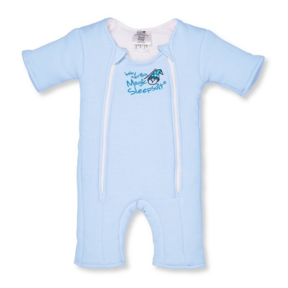 2 Merlin’s Magic Sleepsuits yellow and blue